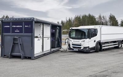 Industry News: Deliveries by Electric Trucks During the Winter Sport Weeks Helped by Temporary Charging Station