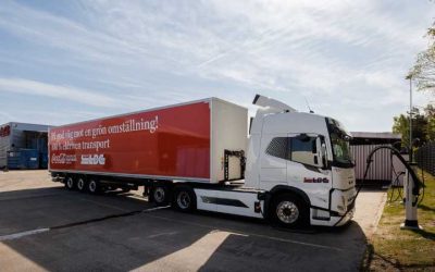 Vattenfall kopplar ihop med Coca-Cola för att sätta upp laddstationer för eltruckar i Jordbro