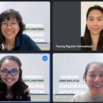 Some of the girls at Nimbnet in an online meeting